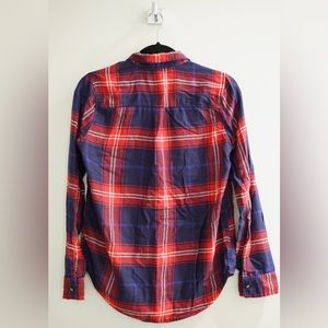 Hollister - plaid button down - boyfriend fit - Size S